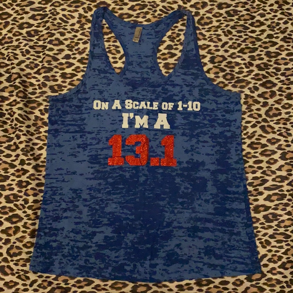 ❤️13.1 half marathon running tank top ❤️